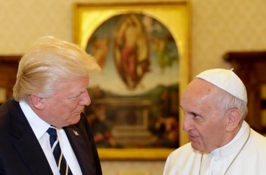 Pope Francis meets President Donald Trump at the Vatican on May 24th, 2017.