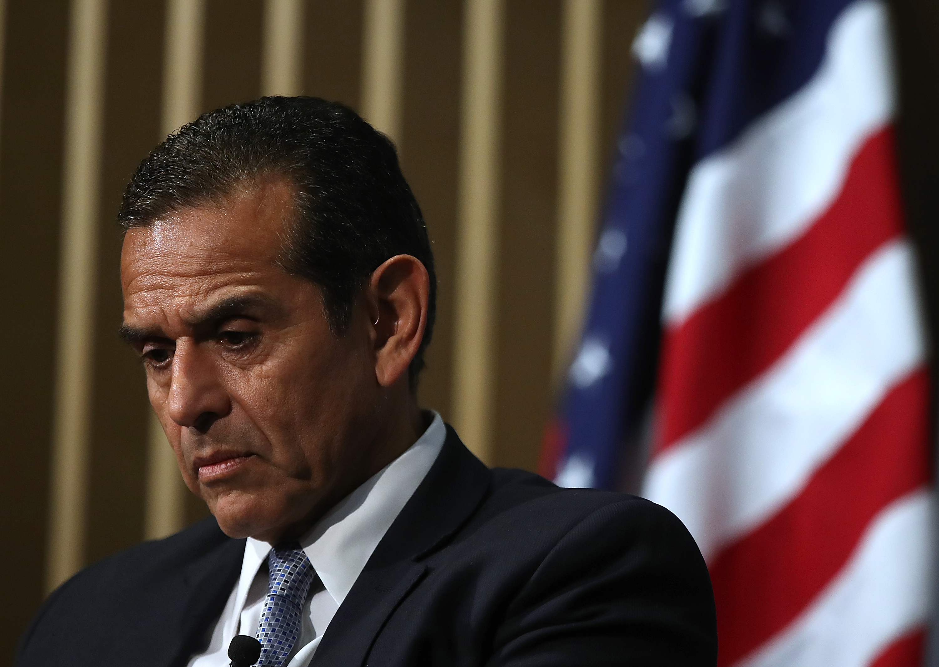 California Democratic gubernatorial candidate Antonio Villaraigosa speaks in San Francisco, California, on June 6th, 2017.