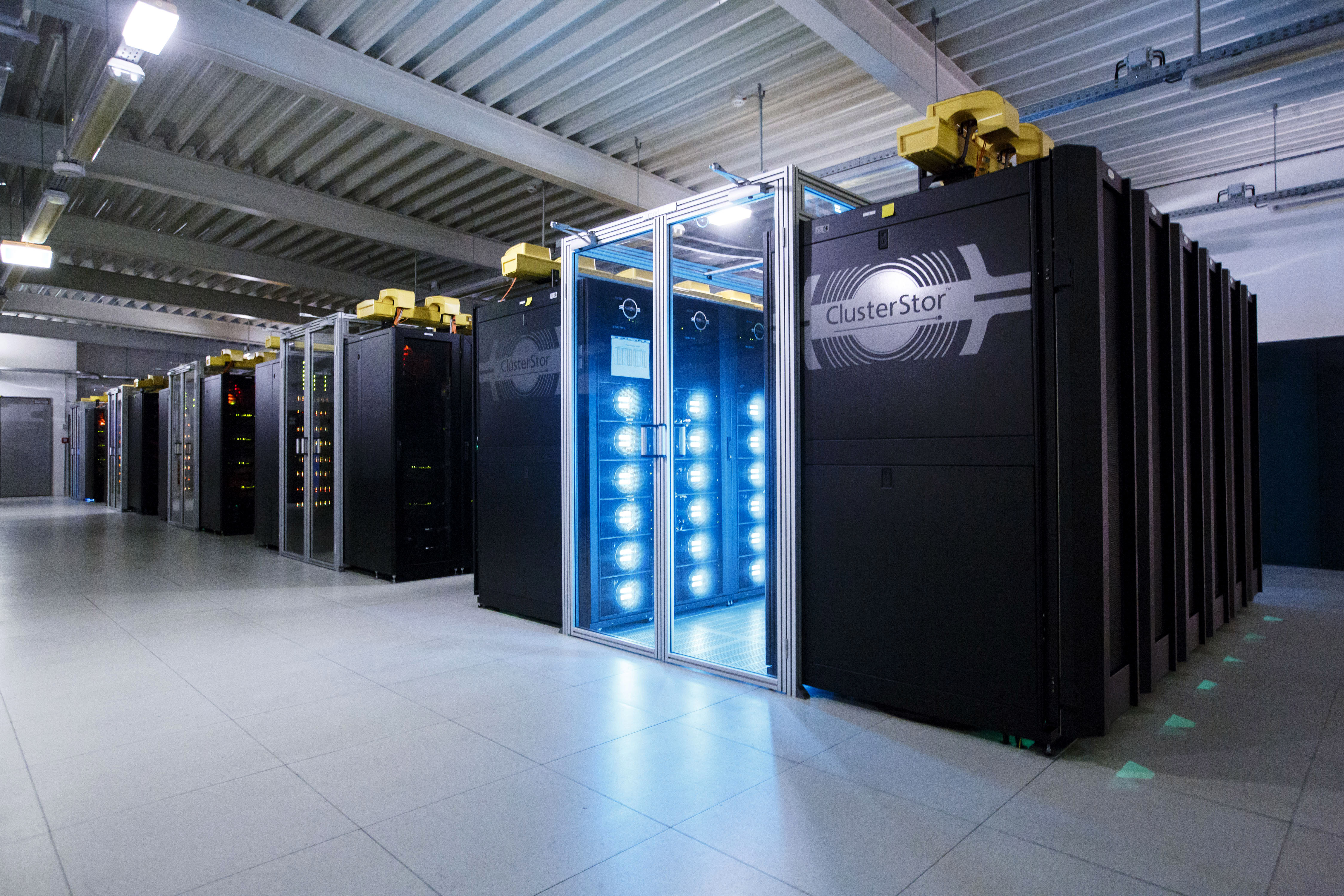 The German Climate Computing Center in Hamburg, Germany, uses a Mistral supercomputer to harness vast amounts of data for analyzing climate change and creating simulations for future climate activity on June 7th, 2017.