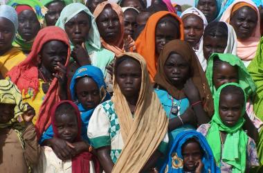 Displaced Darfuris in Sudan.