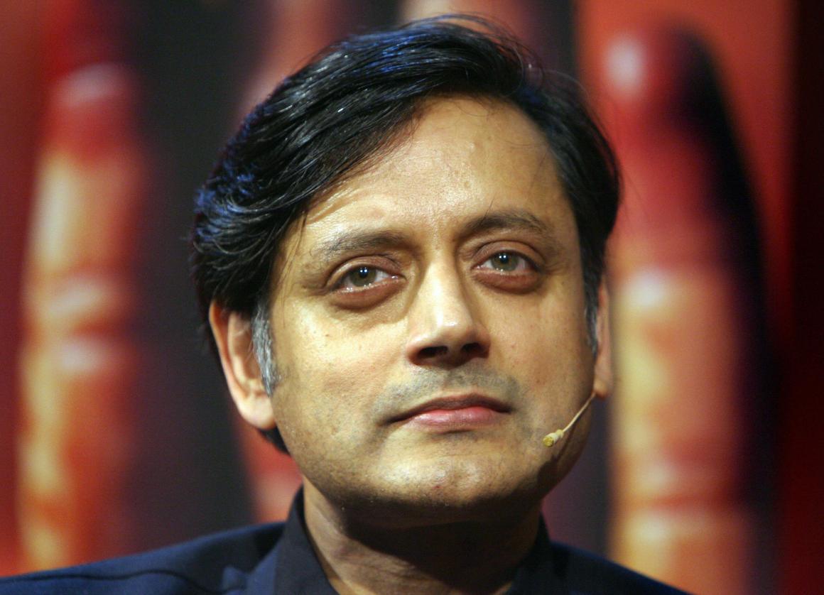 Indian politician and former diplomat Shashi Tharoor.