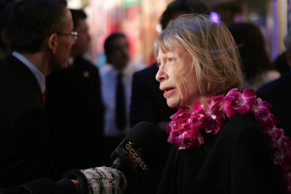 Joan Didion on March 29th, 2007, in New York City.