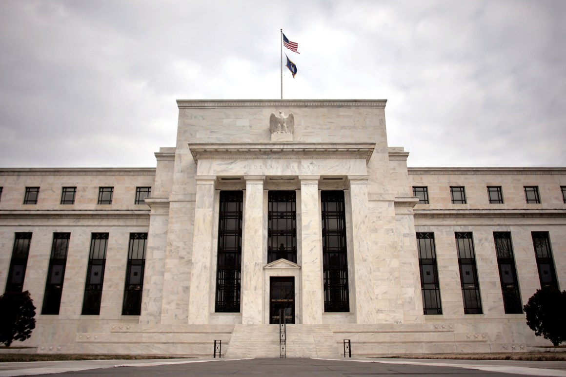 The Federal Reserve building in Washington, D.C.