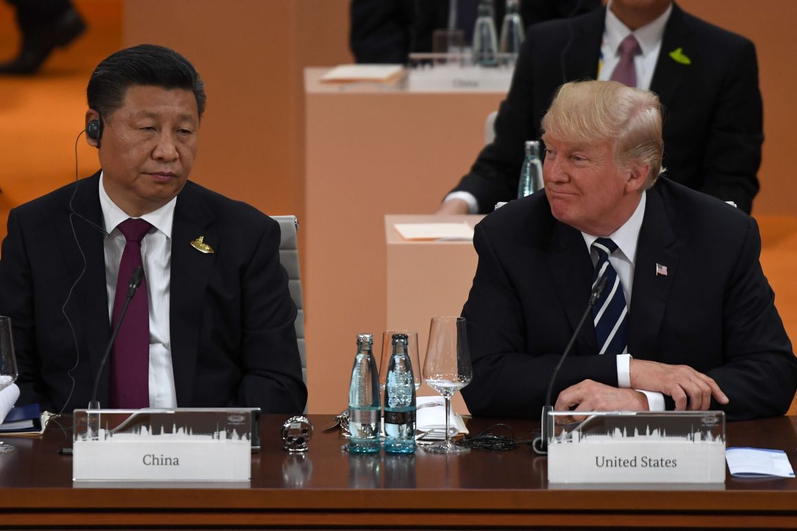 China's President Xi Jinping and U.S. President Donald Trump.