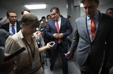 Senator Ted Cruz speaks with reporters on July 12th, 2017, in Washington, D.C.