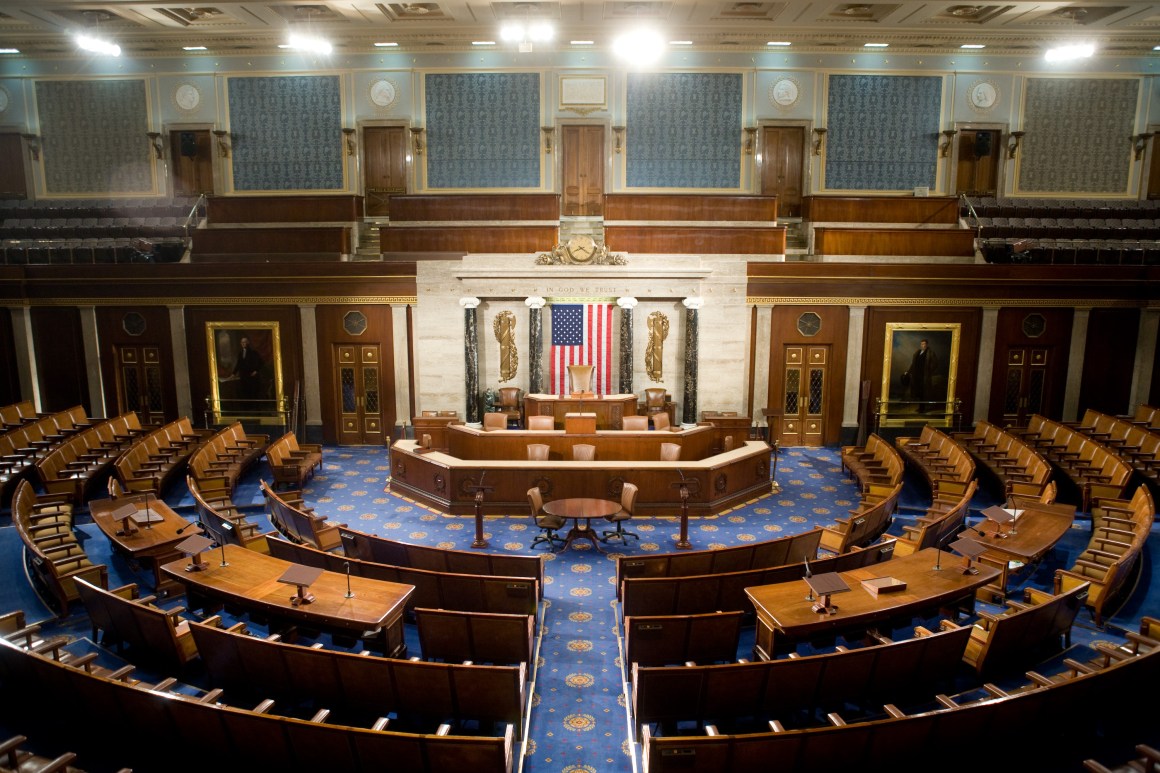 The United States House of Representatives chamber.