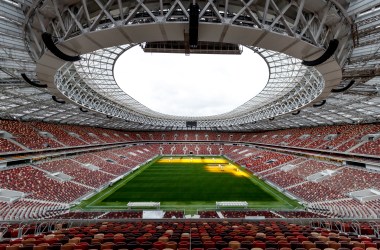 The Luzhniki stadium in Moscow, Russia.