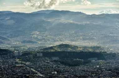 The south side of Bogota, Colombia.