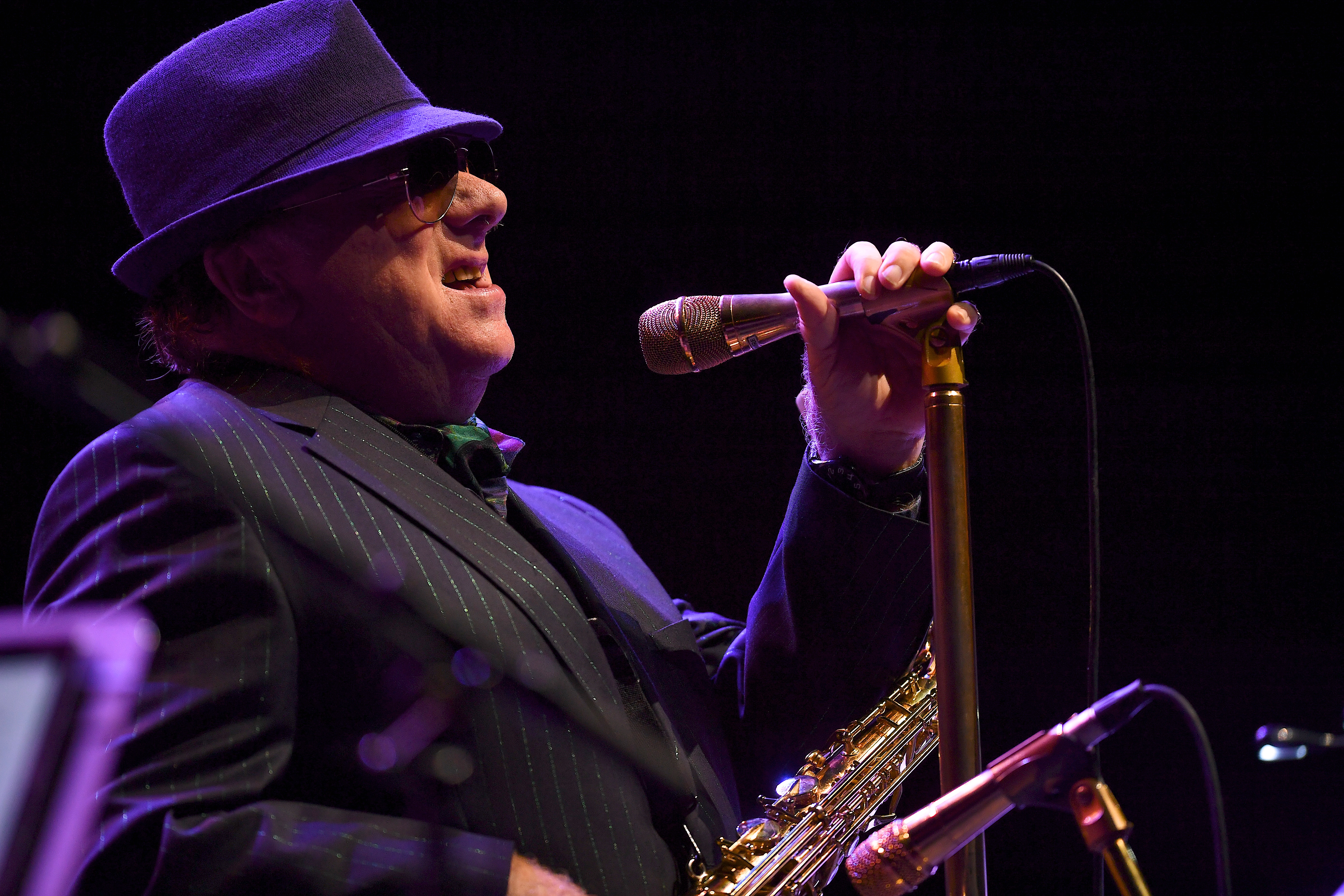 Van Morrison performs during the 18th Annual Americana Music Festival & Conference at Ascend Amphitheater on September 14th, 2017, in Nashville, Tennessee.