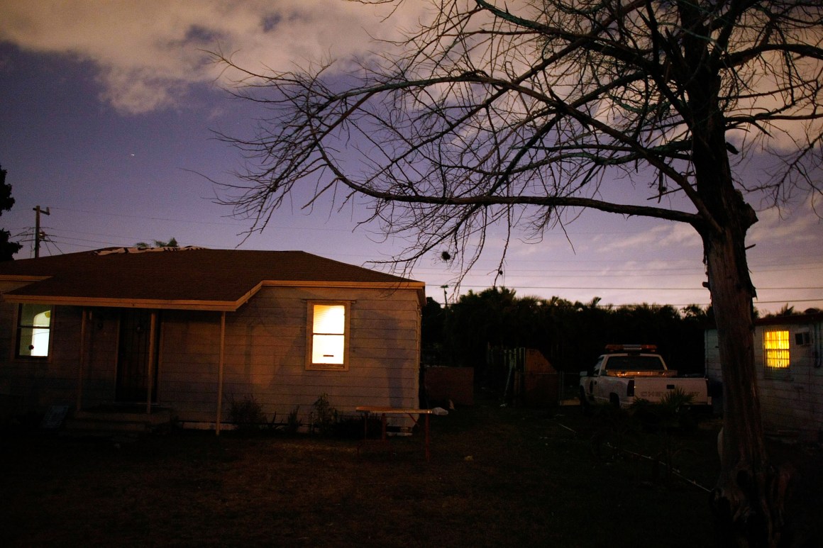 A foreclosed home in Miami, Florida.