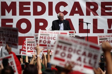 Senator Bernie Sanders speaks during a health-care rally at the 2017 Convention of the California Nurses Association on September 22nd, 2017, in San Francisco, California.