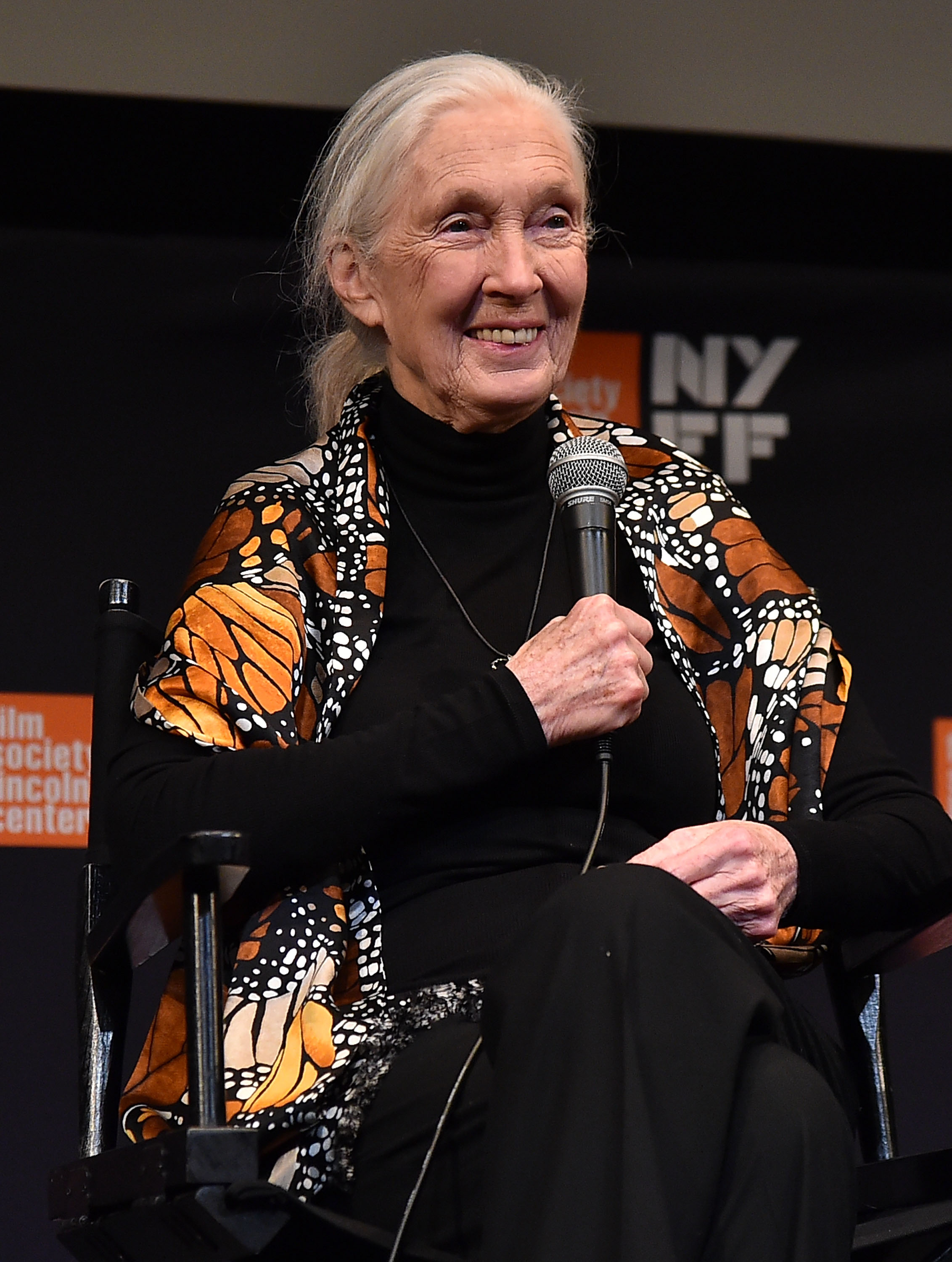 Jane Goodall attends the 55th New York Film Festival.