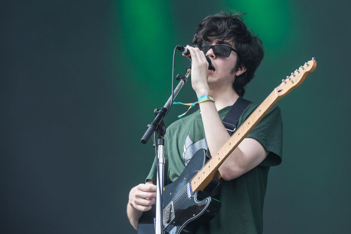 Will Toledo, lead singer of Car Seat Headrest, performs at the 2017 ACL Music Festival held at Zilker Park in Austin, Texas, on October 7th, 2017.