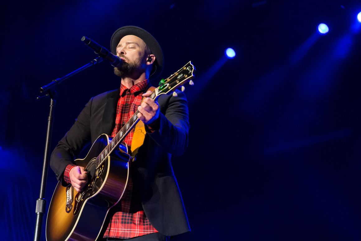 Justin Timberlake performs in Austin, Texas, on October 21st, 2017.