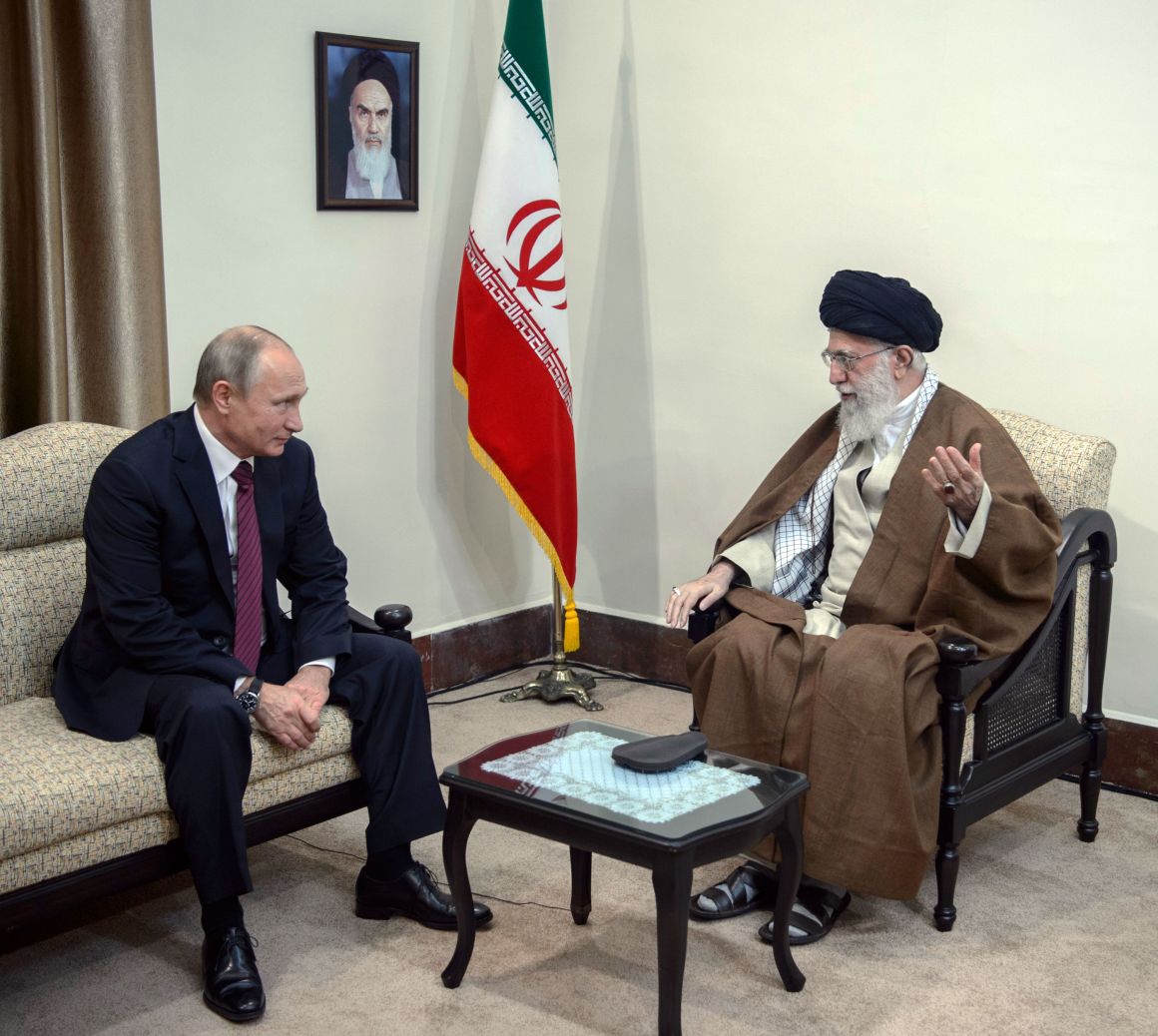 Russian President Vladimir Putin meets with Iran's Supreme Leader Ayatollah Ali Khamenei in Tehran on November 1st, 2017