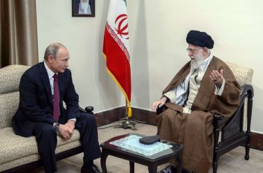 Russian President Vladimir Putin meets with Iran's Supreme Leader Ayatollah Ali Khamenei in Tehran on November 1st, 2017