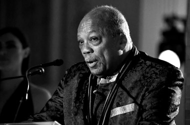 Quincy Jones speaks during Spotify's inaugural Secret Genius Awards.