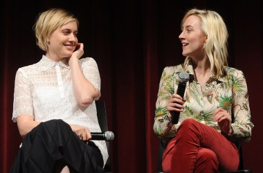 Director Greta Gerwig and Saoirse Ronan on November 7th, 2017, in New York City.