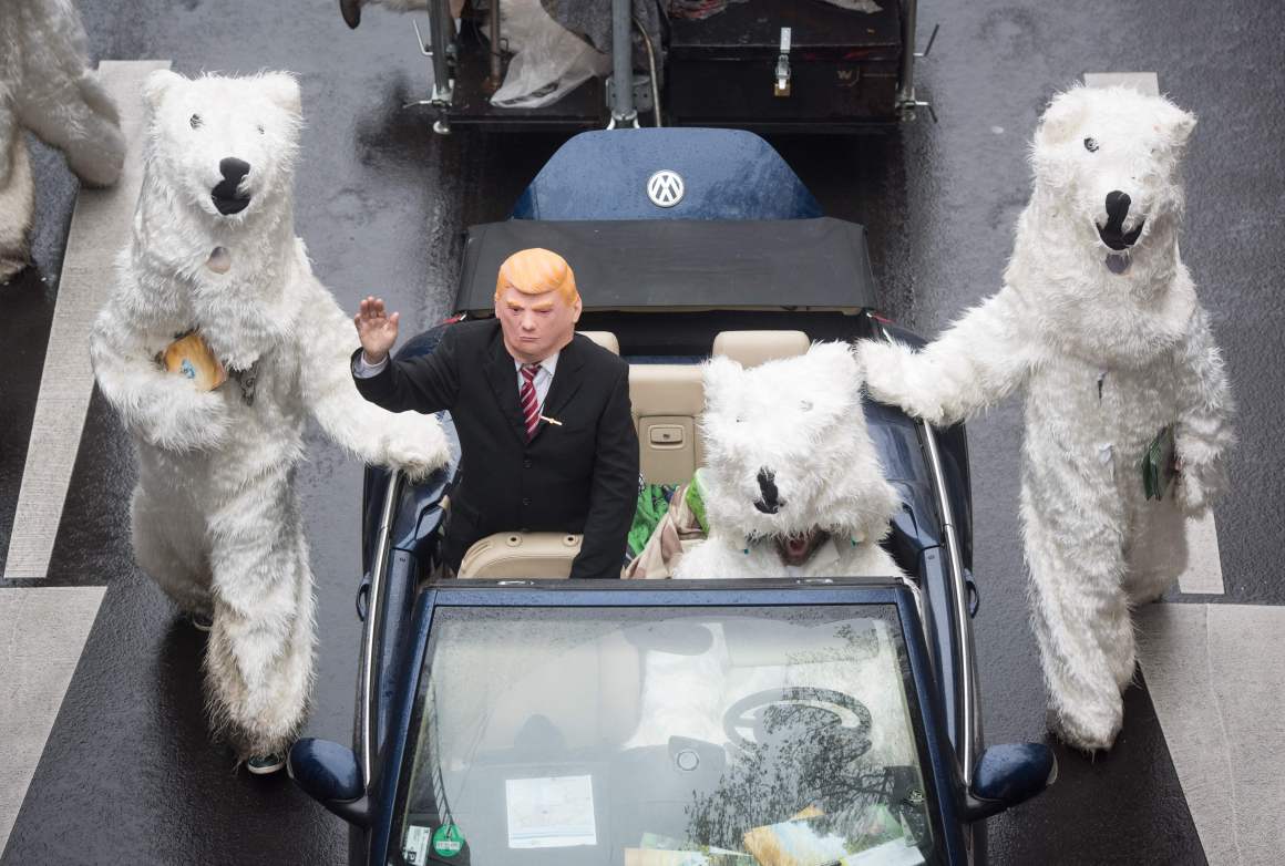 Activists in Bonn, Germany, demonstrating during COP23 on November 11th, 2017.