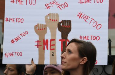 Victims of sexual harassment, sexual assault, sexual abuse, and their supporters protest during a #MeToo march in Hollywood, California, on November 12th, 2017.