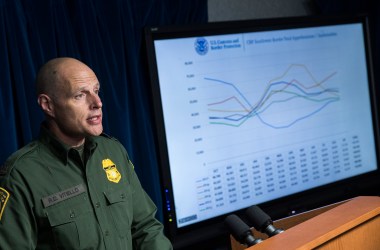 Ronald Vitiello speaks during a Department of Homeland Security press conference in 2018.