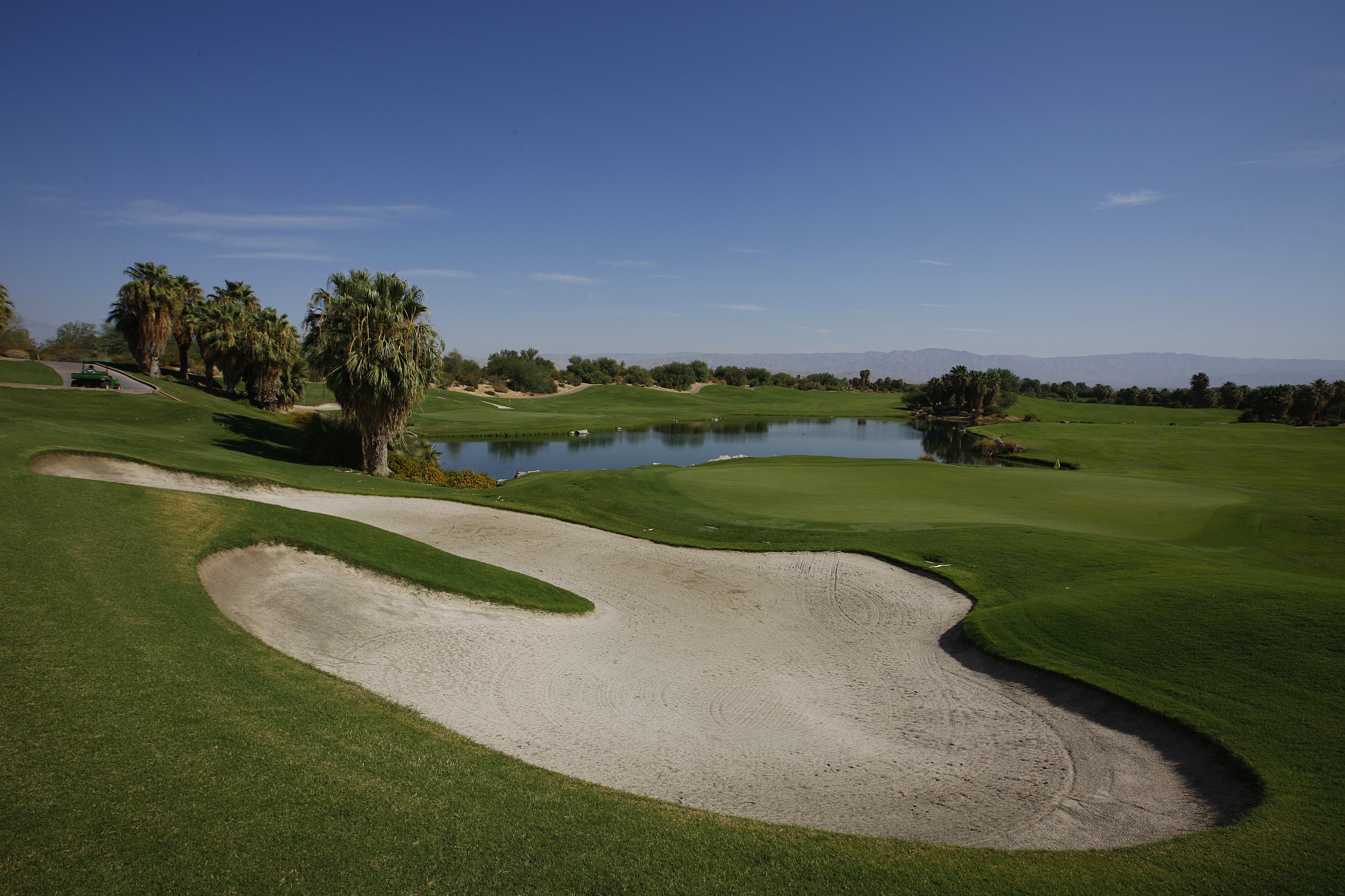 A golf course in the Palm Desert in Coachella Valley, California.