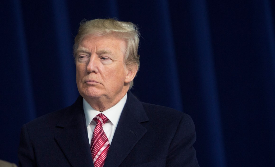 President Donald Trump speaks to the media on January 6th, 2018, at Camp David, in Thurmont, Maryland.