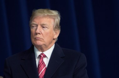 President Donald Trump speaks to the media on January 6th, 2018, at Camp David, in Thurmont, Maryland.