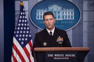 White House doctor Ronny Jackson, chosen as the next permanent secretary of the Department of Veterans Affairs.