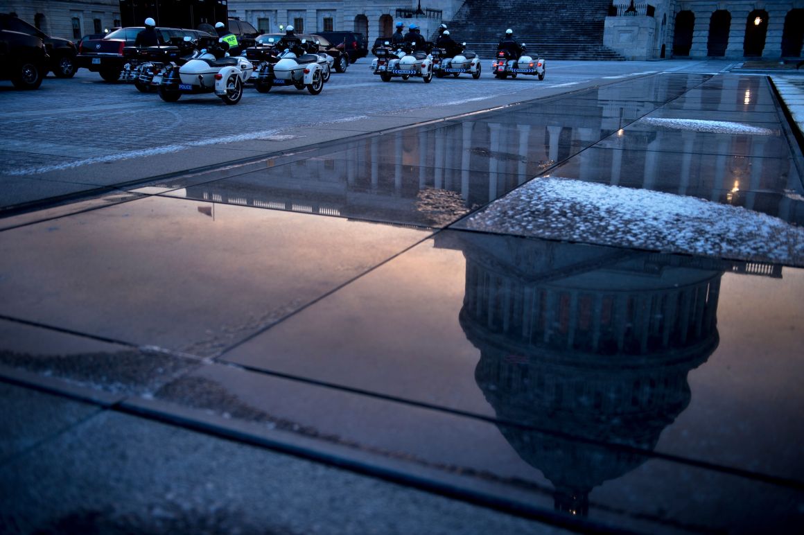 A view of Capitol Hill on January 17th, 2018, in Washington, D.C.