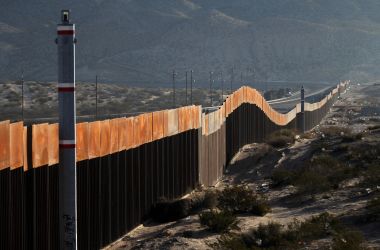 A view of the border wall between Mexico and the United States, in Ciudad Juarez, Chihuahua state, Mexico, on January 19th, 2018.