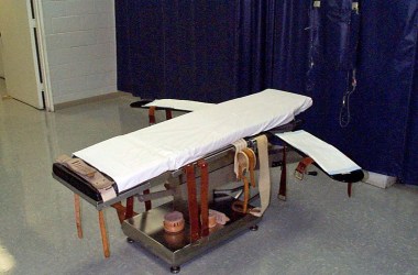 An undated handout photo from the Virginia Department of Corrections shows a gurney for lethal injection at the Greensville Correctional Center in Jarratt, Virginia.