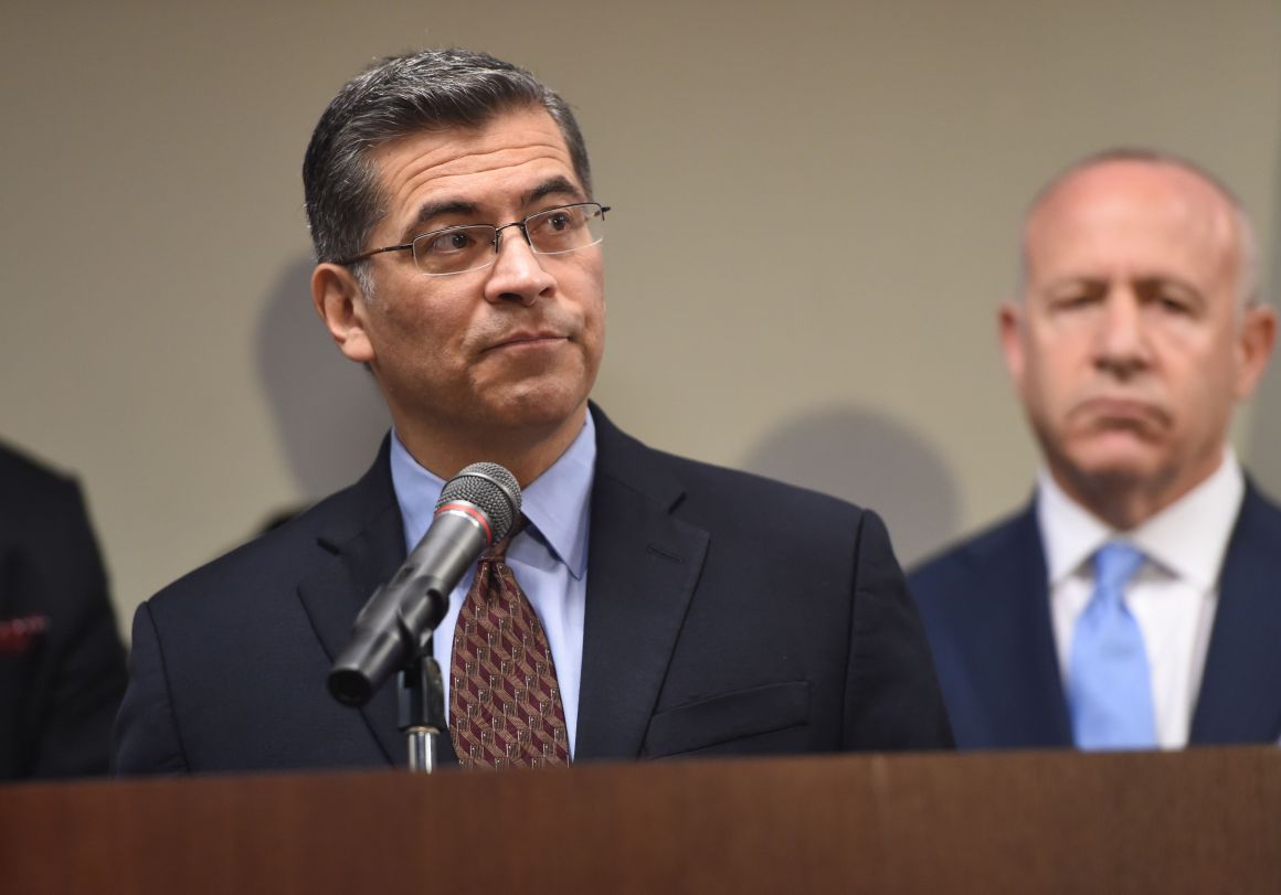 California Attorney General Xavier Becerra.