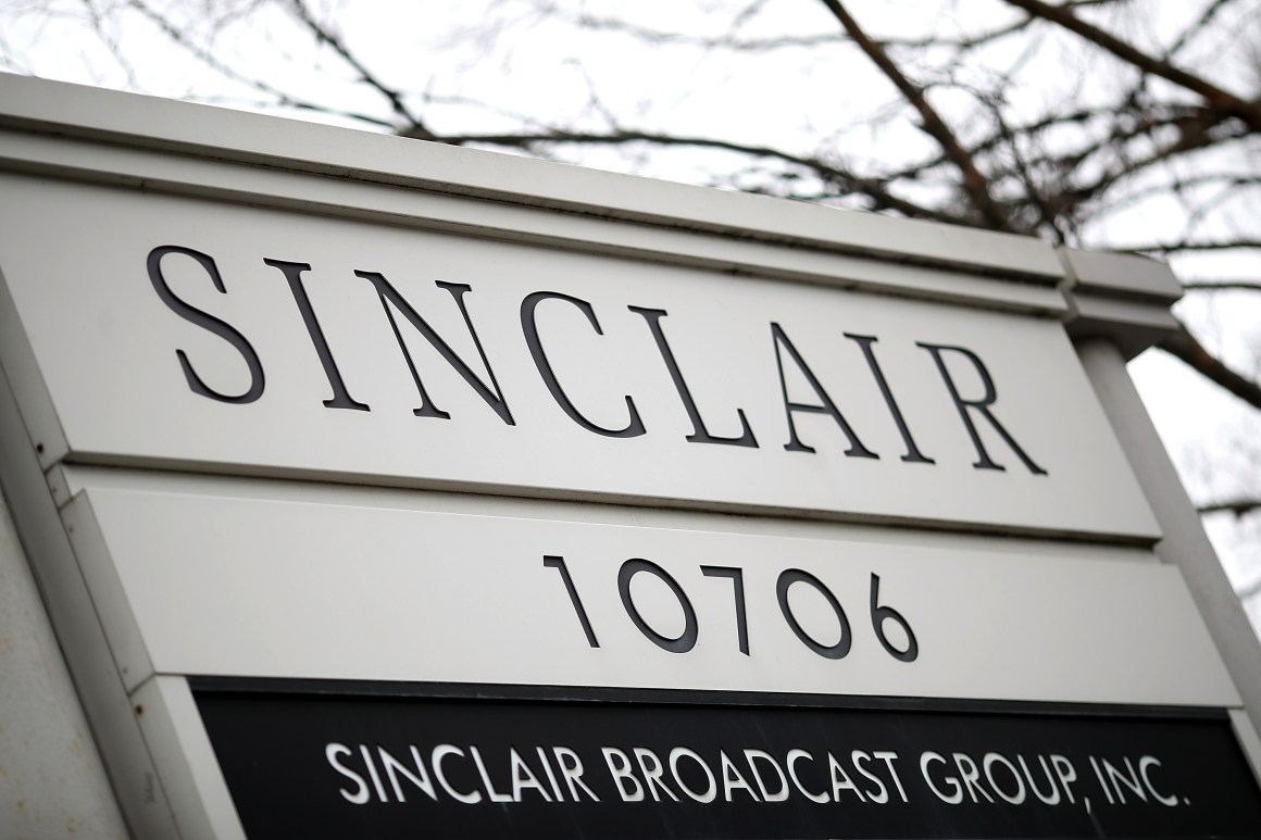 The headquarters of the Sinclair Broadcast Group in Hunt Valley, Maryland.