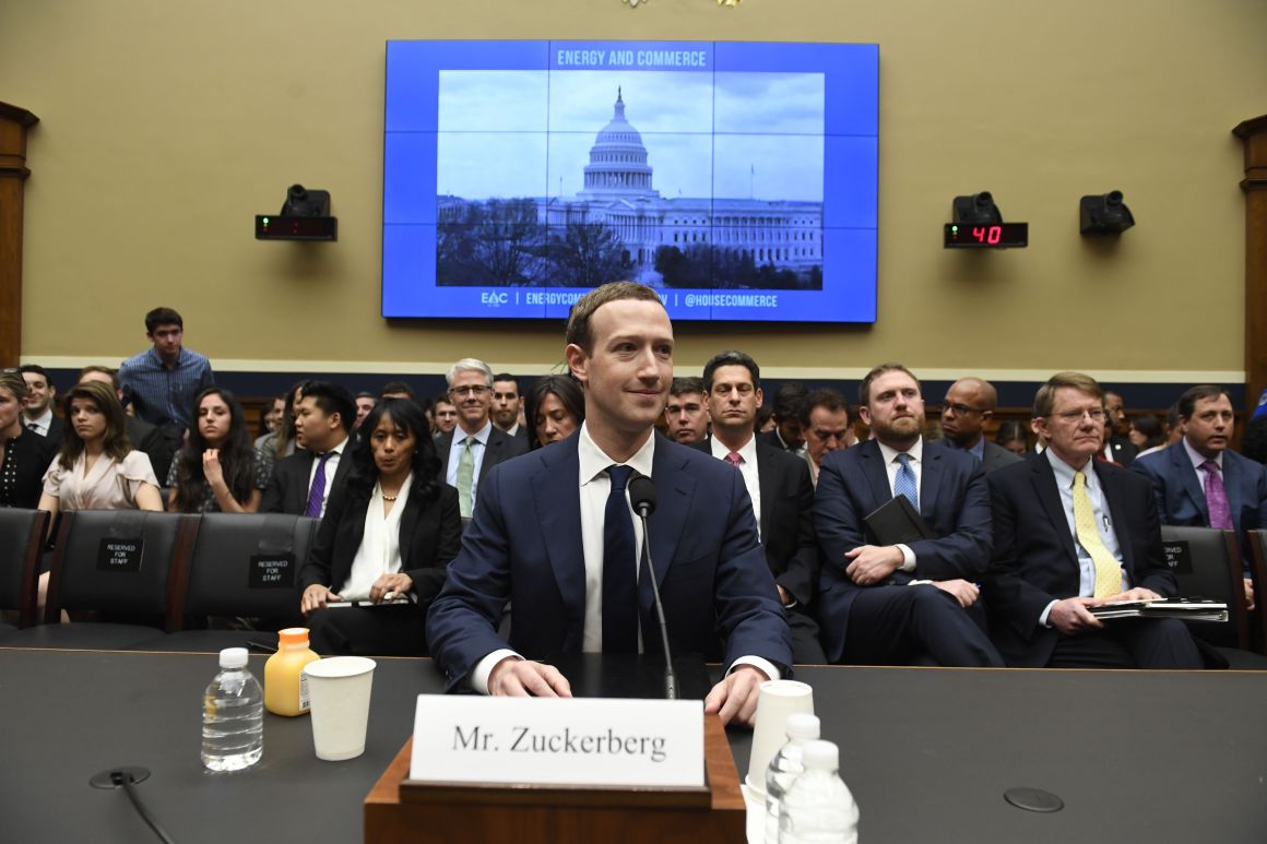 Facebook Chief Executive Officer Mark Zuckerberg testifies during a U.S. House Committee on Energy and Commerce hearing about Facebook on Capitol Hill in Washington, D.C., on April 11th, 2018.