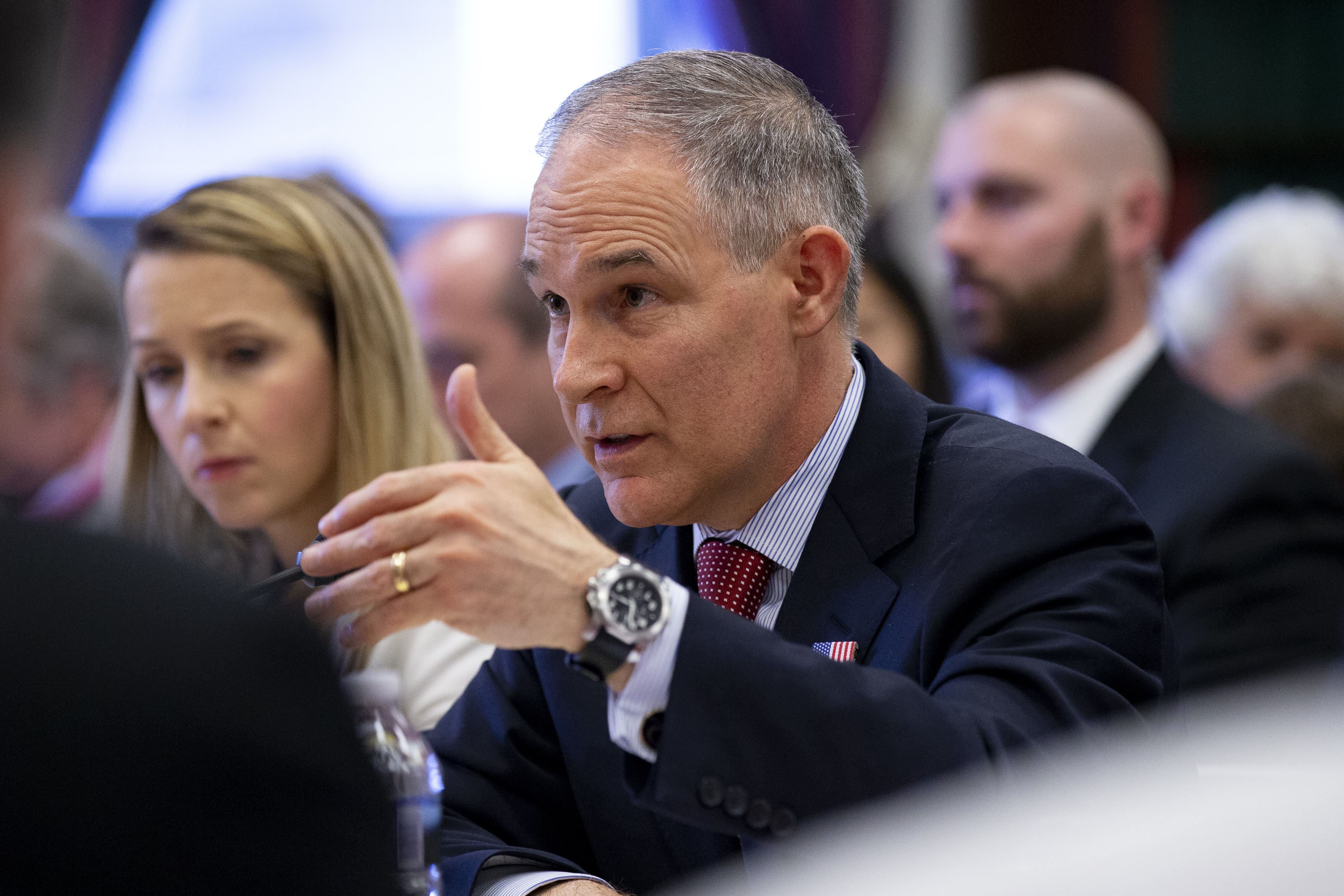 EPA Administrator Scott Pruitt testifies before the House Appropriations Committee on April 26th, 2018, in Washington, D.C.