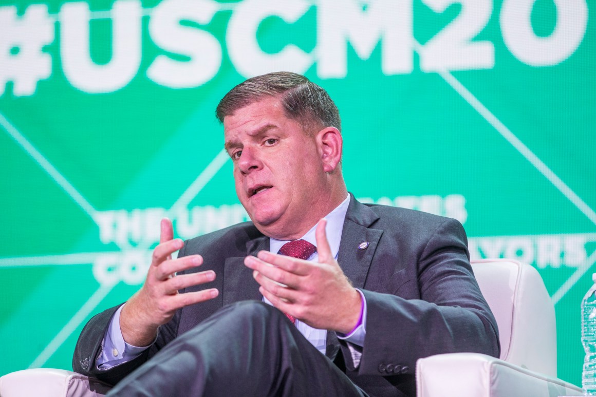 Mayor of Boston Marty Walsh during a session on how communities can use technology to grow and thrive.