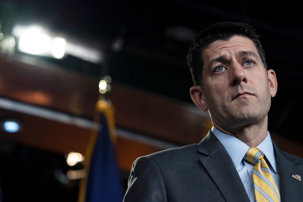 Speaker of the House Rep. Paul Ryan delivers remarks during his weekly press conference on June 21st, 2018, in Washington, D.C.