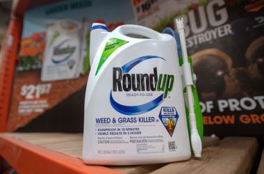 Roundup products are seen for sale at a hardware store in San Rafael, California, on July 9th, 2018.