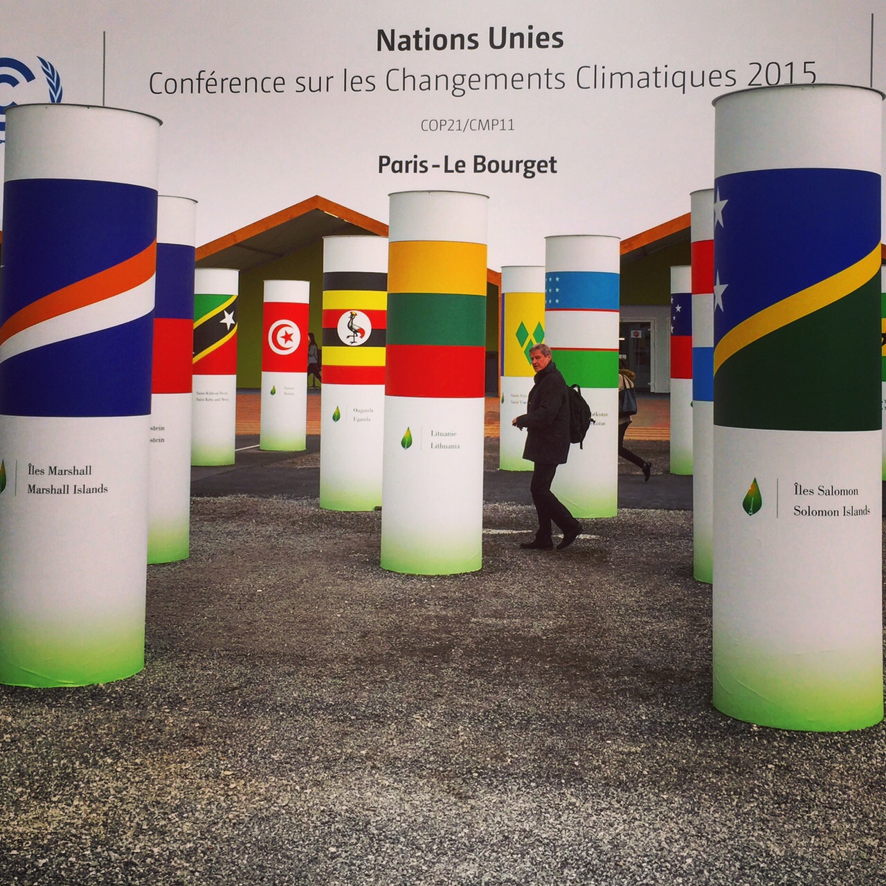 A view of COP21 in Le Bourget, France, in 2015.