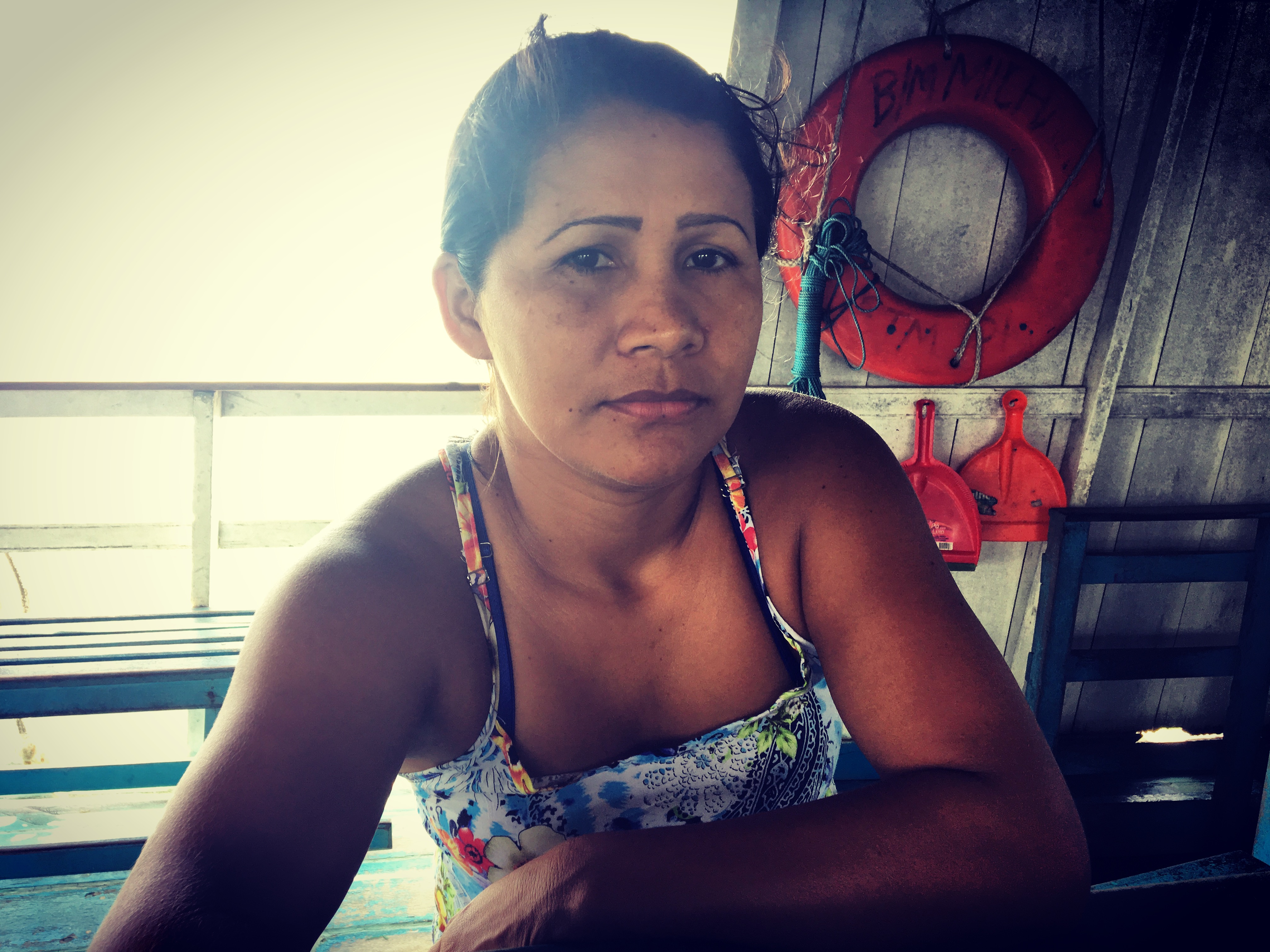 Maria Aparecida de Aquino is a schoolteacher who takes the boat Michael twice a month so she can restock supplies her students. She voted for leftist Fernando Haddad.