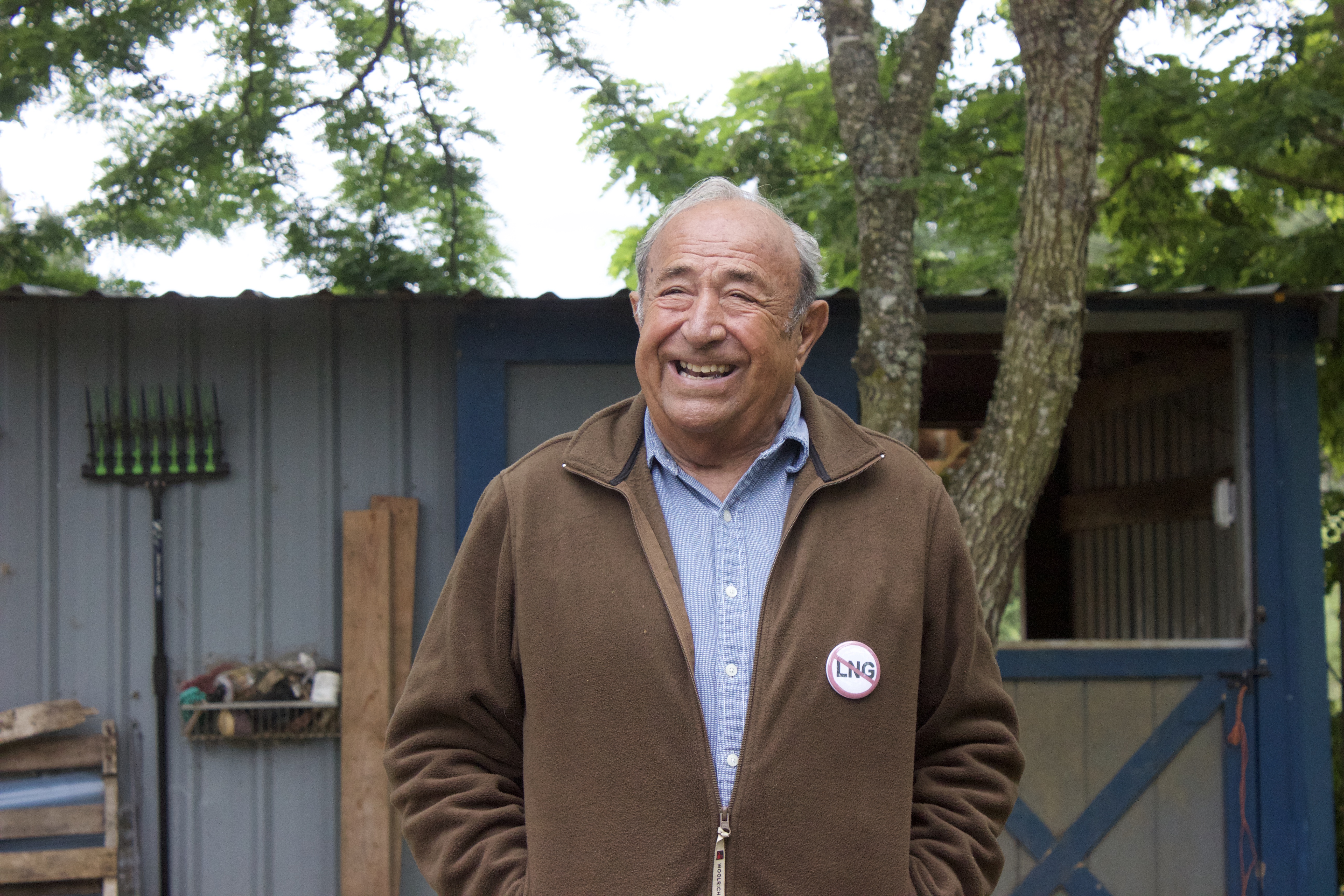 John Clarke at his home in Jackson County, Oregon.