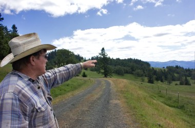 Bill Gow at home on his property in Jackson County, Oregon.