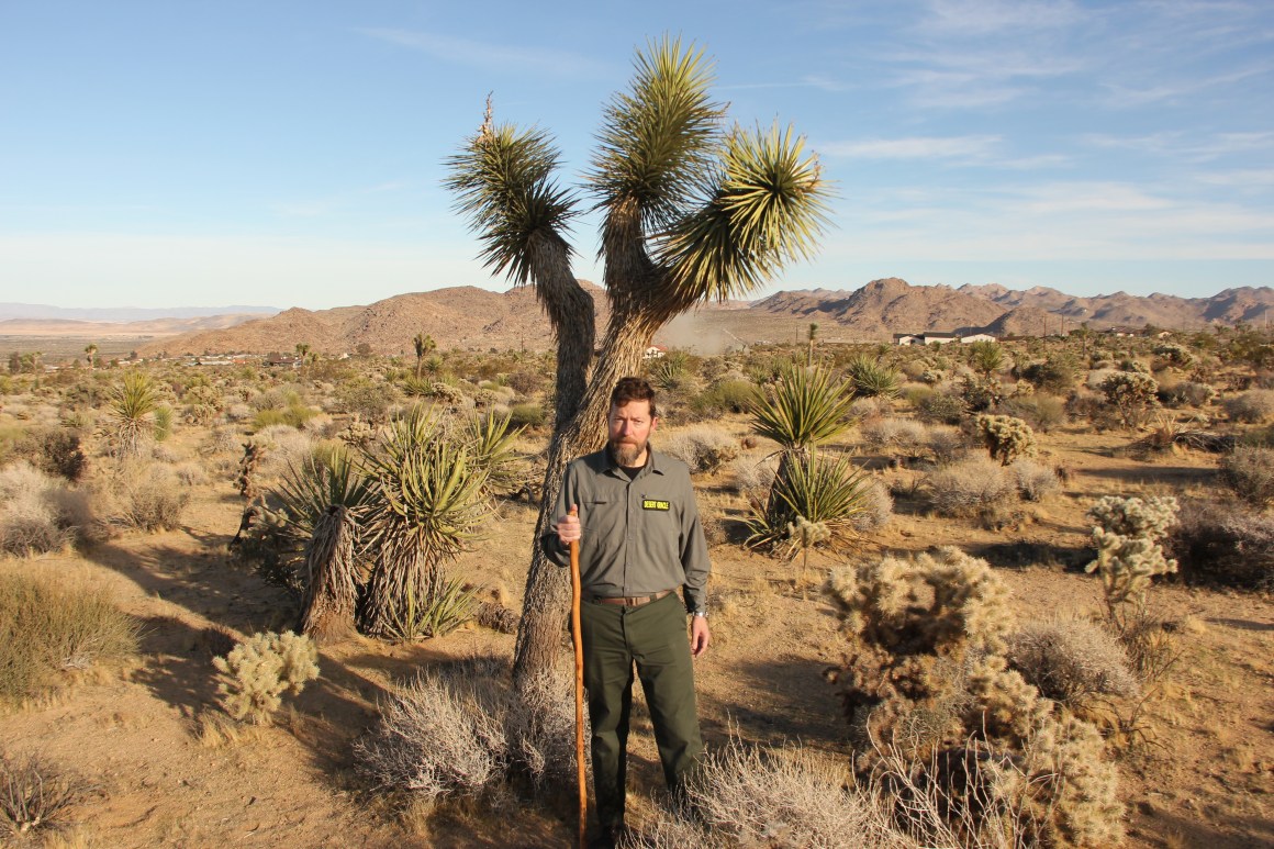 Ken Layne in Joshua Tree, California.