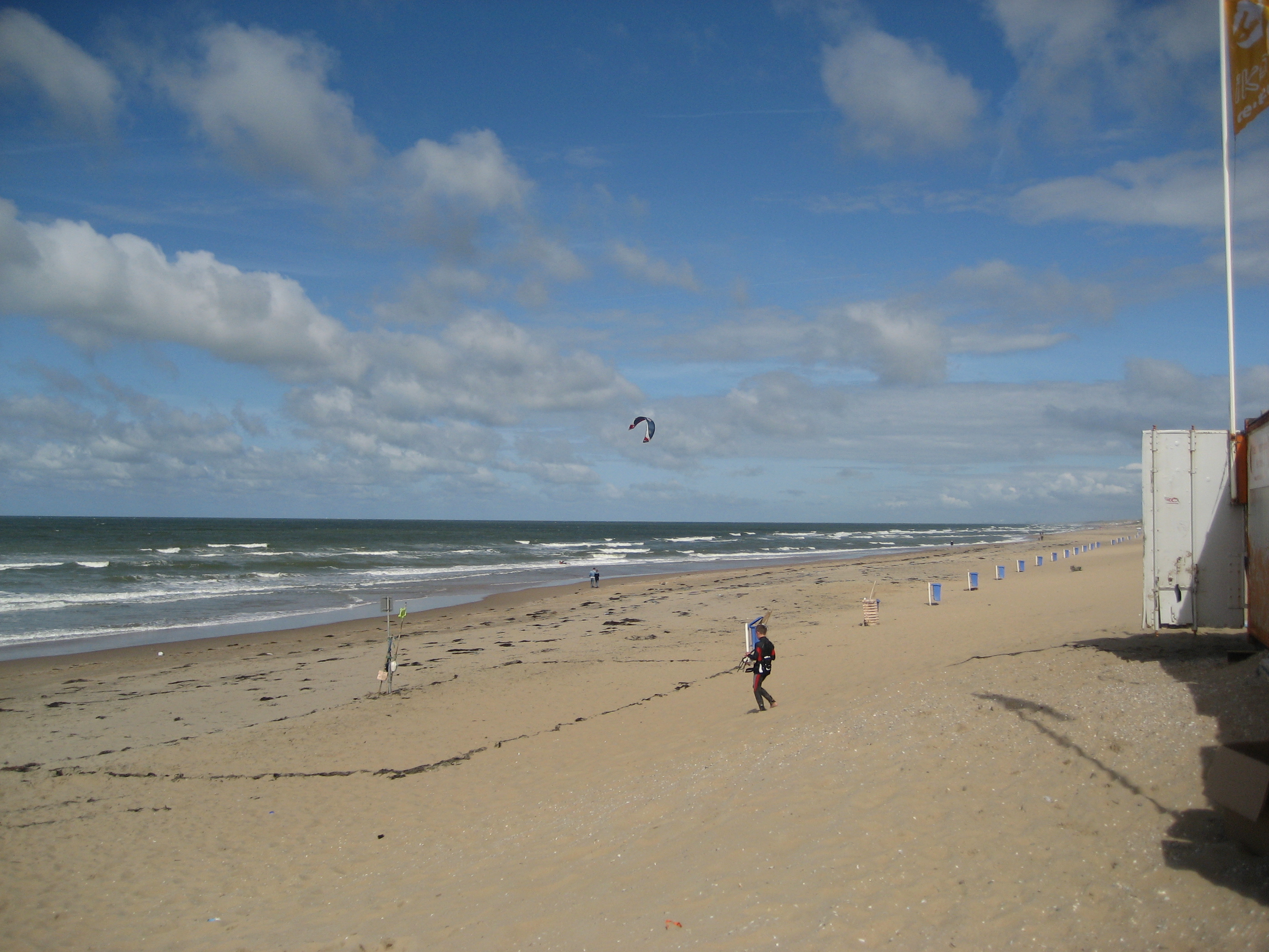 Noordwijk beach, where some of the urns were found.