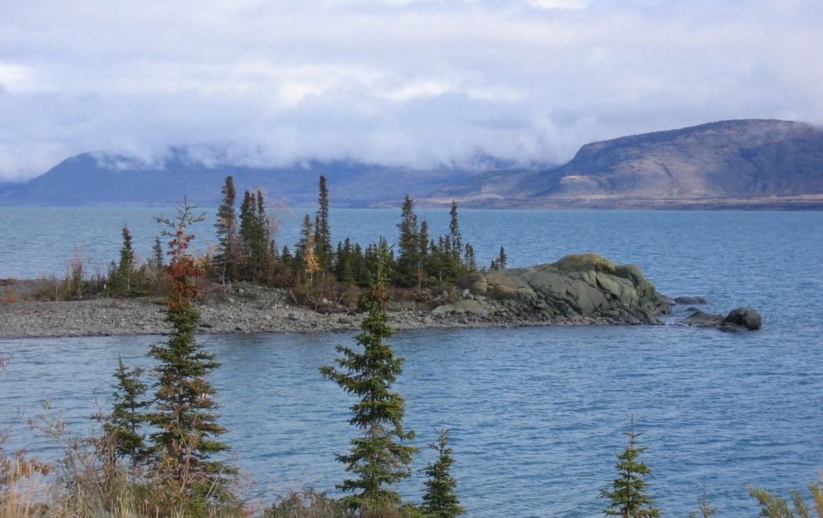 Kluane Lake.