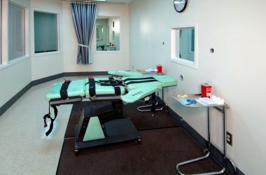 The lethal injection room at San Quentin State Prison, completed in 2010.