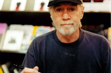 George Carlin at a book signing in New York City.