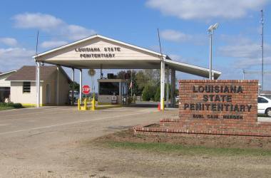 The entrance to the Louisiana State Penitentiary.