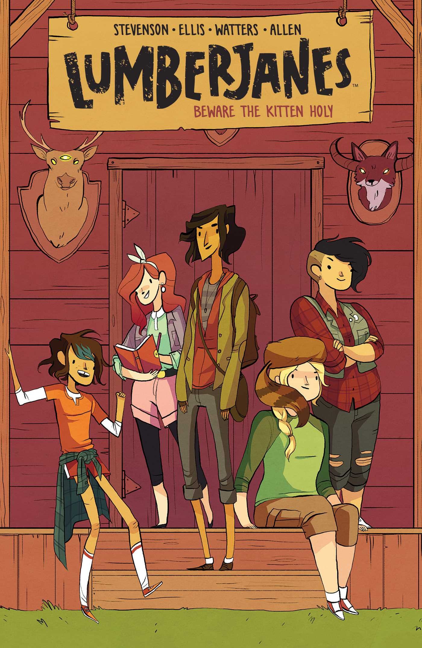 Lumberjanes' first volume.